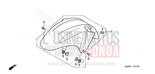 FRONT FENDER CBR600F6 de 2006